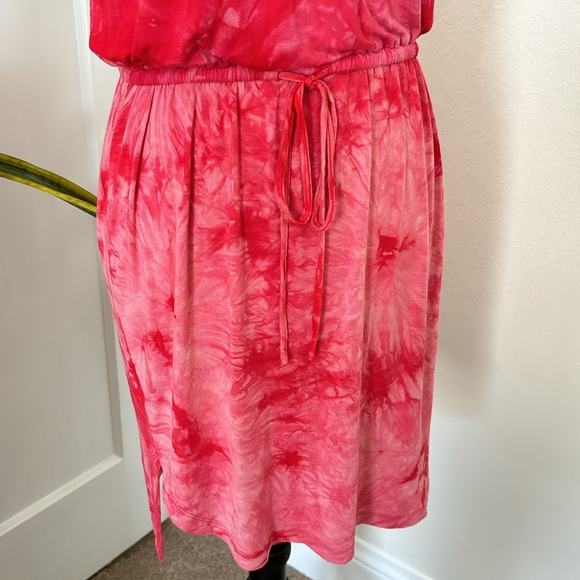 CALVIN KLEIN Tie-Dye Drawstring Dress size 4 - Picture 3 of 7